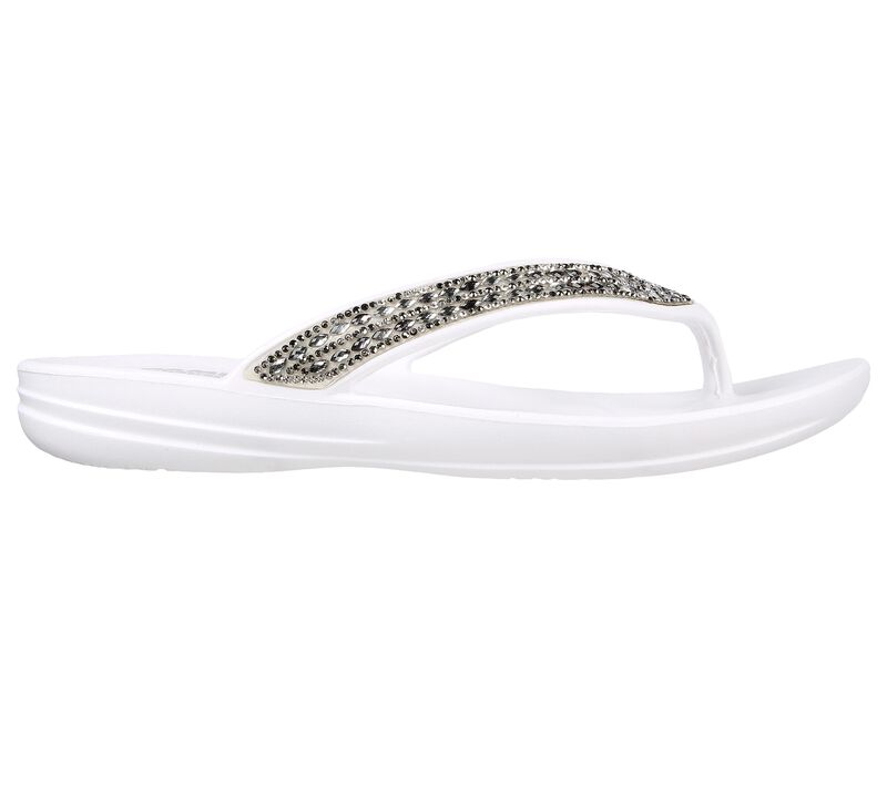 Dámské Sandály Skechers Foamies: Glitzy Bílé | CZ.111224WHT