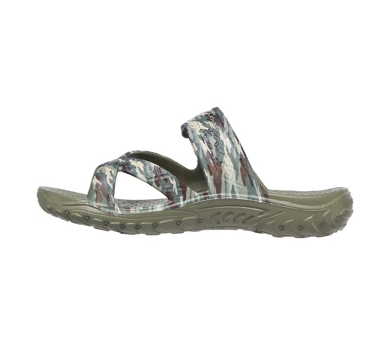 Dámské Sandály Skechers Foamies: Reggae - Retreat Olivy Zelené Viacfarebný | CZ.111157OLMT