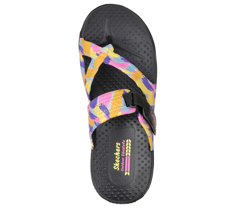 Dámské Sandály Skechers Foamies: Reggae - Artsy Černé Viacfarebný | CZ.111171BKMT