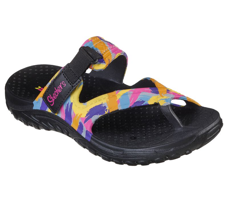 Dámské Sandály Skechers Foamies: Reggae - Artsy Černé Viacfarebný | CZ.111171BKMT