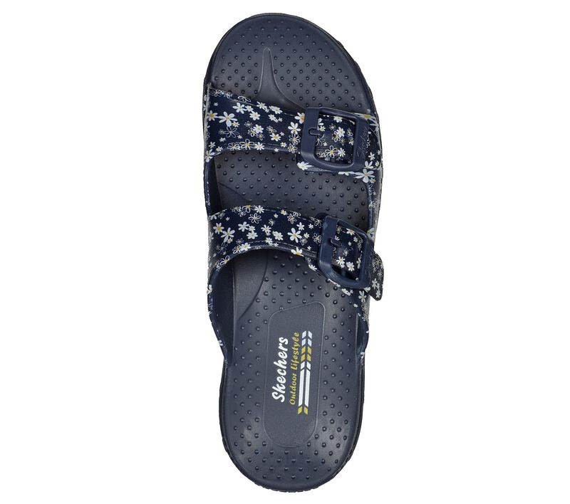 Dámské Sandály Skechers Foamies: Reggae - Lil' Daises Tmavě Blankyt Bílé | CZ.111174NVW