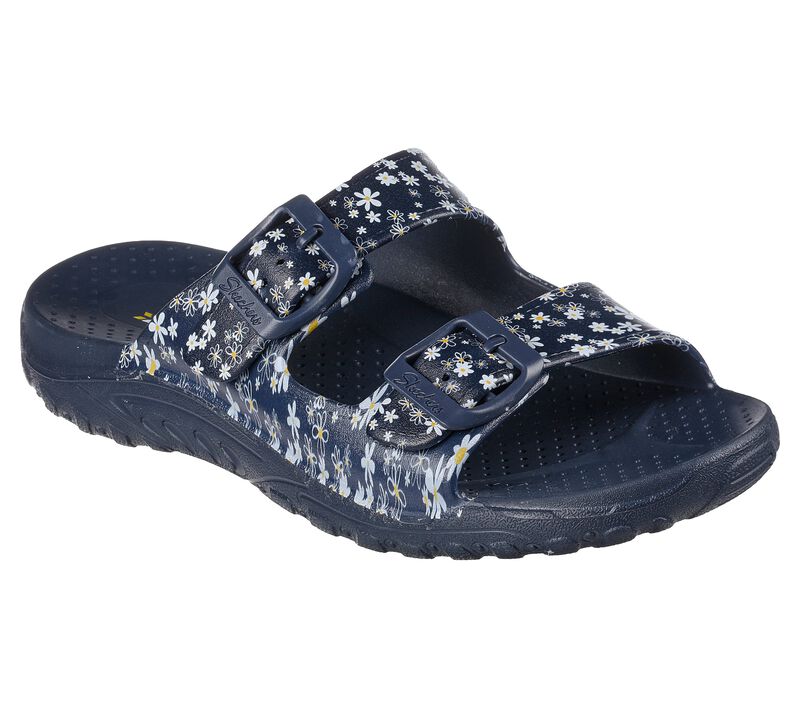 Dámské Sandály Skechers Foamies: Reggae - Lil\' Daises Tmavě Blankyt Bílé | CZ.111174NVW