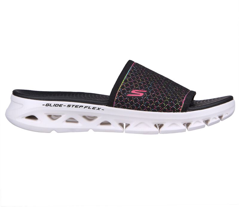 Dámské Sandály Skechers GO Glide-Step Flex Sandal - Sunlight Černé Viacfarebný | CZ.141227BKMT