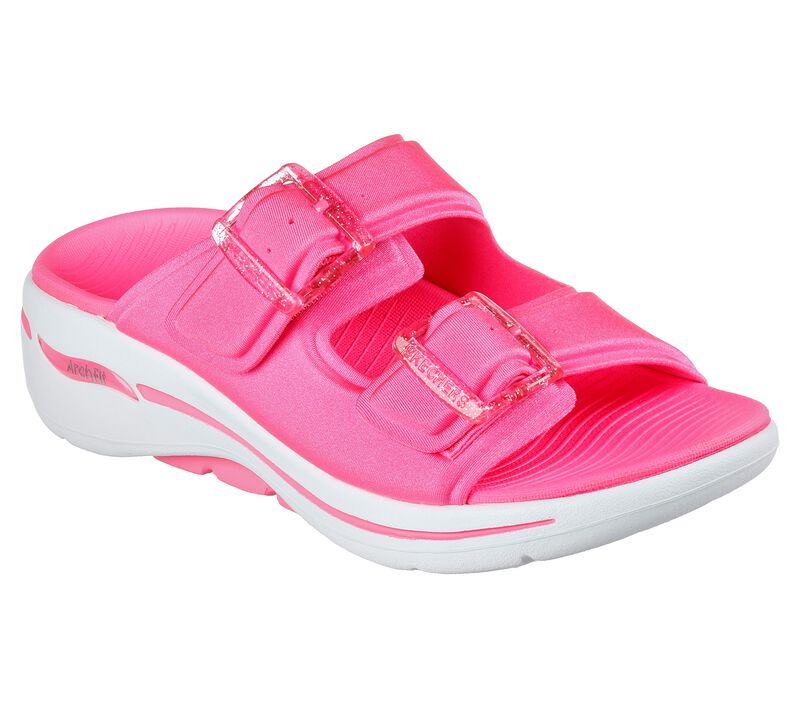 Dámské Sandály Skechers GO WALK Arch Fit - Unreal Růžové | CZ.140241HPK