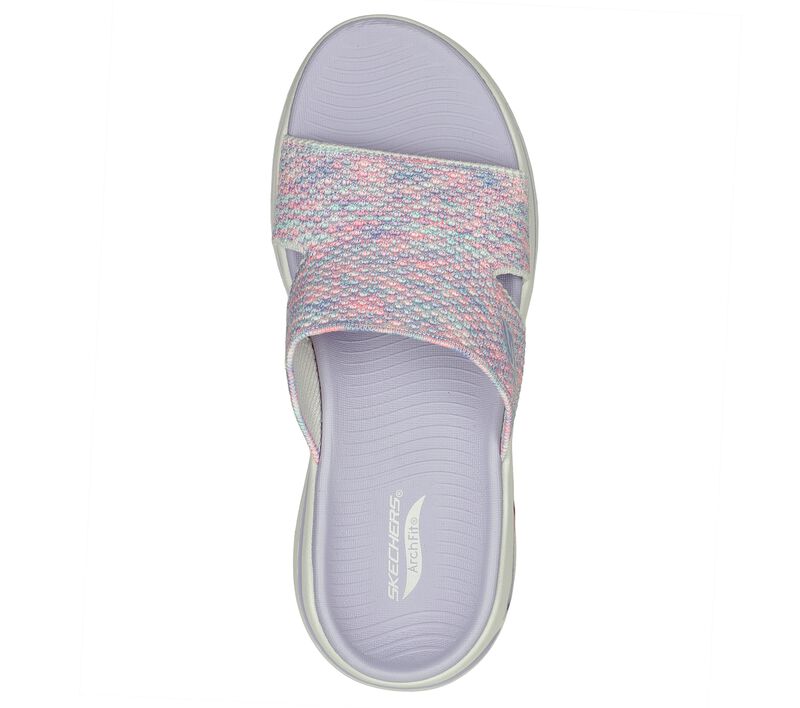 Dámské Sandály Skechers GO WALK Arch Fit - Sweet Bliss Šedé Viacfarebný | CZ.140249GMLT