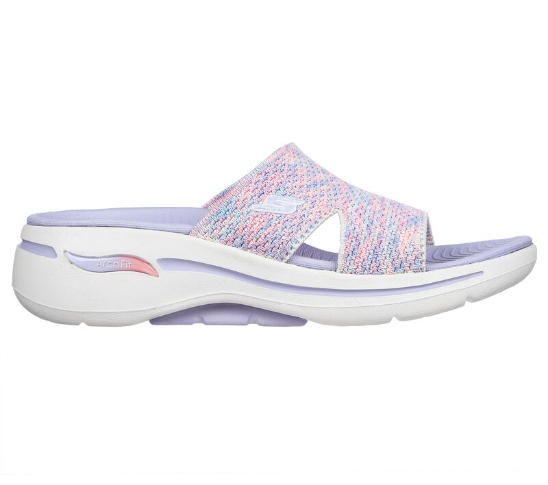 Dámské Sandály Skechers GO WALK Arch Fit - Sweet Bliss Šedé Viacfarebný | CZ.140249GMLT