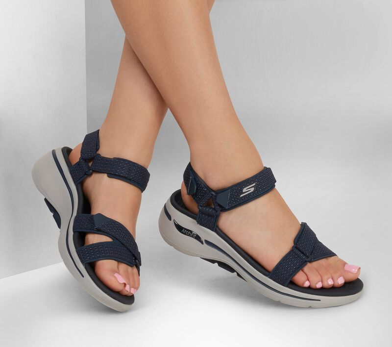 Dámské Sandály Skechers GO WALK Arch Fit - Cruise Around Tmavě Blankyt | CZ.140251NVY