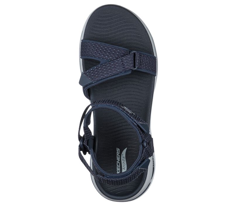 Dámské Sandály Skechers GO WALK Arch Fit - Cruise Around Tmavě Blankyt | CZ.140251NVY