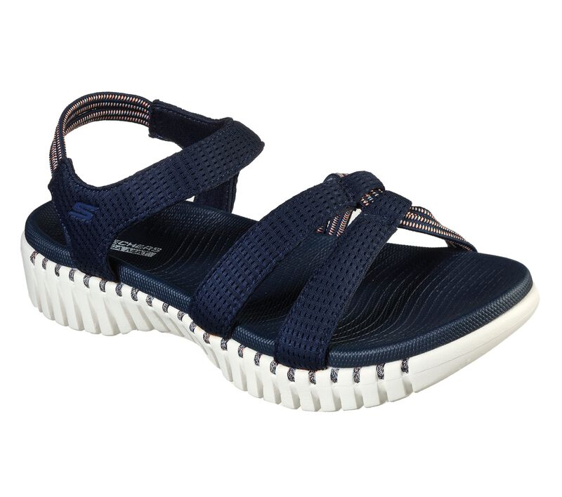 Dámské Sandály Skechers GOwalk Smart - Flirty Tmavě Blankyt | CZ.140074NVY