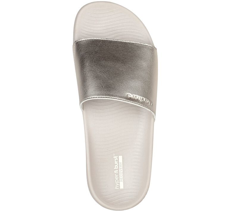 Dámské Sandály Skechers Hyper Pantofle - Shine On Zlaté | CZ.140431GLD