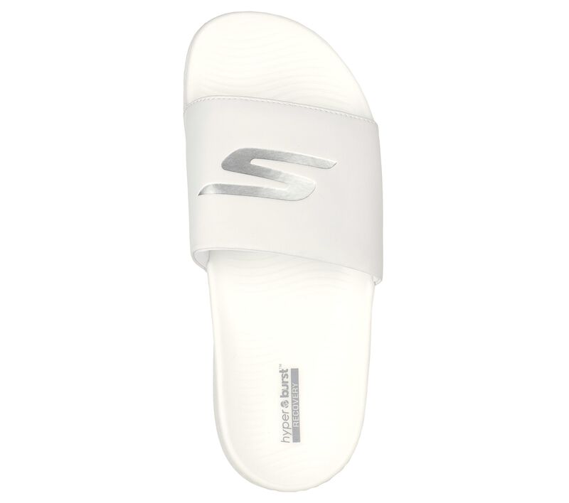 Dámské Sandály Skechers Hyper Pantofle - Superb Bílé | CZ.172020WHT