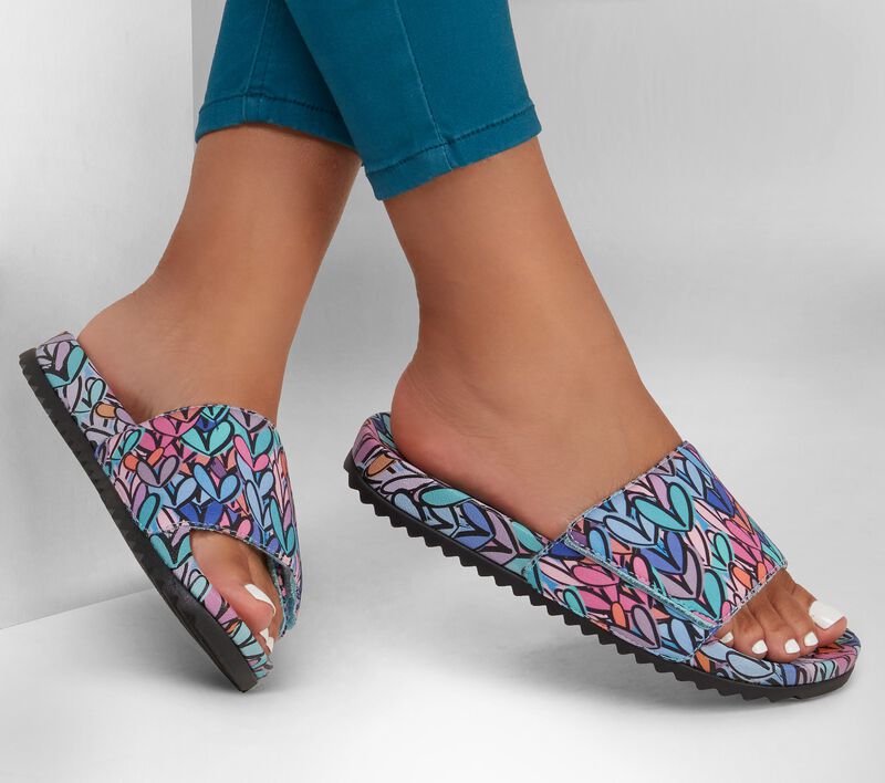 Dámské Sandály Skechers JGoldcrown: BOBS Pop Ups 2.0 - Big Sky Love Blankyt Viacfarebný | CZ.113950BLMT