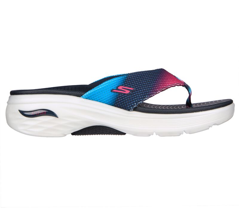 Dámské Sandály Skechers Max Cushioning Arch Fit Prime - Good Vibes Tmavě Blankyt Viacfarebný | CZ.140500NVMT