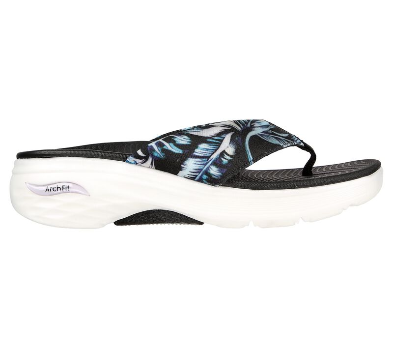 Dámské Sandály Skechers Max Cushioning Arch Fit Prime - Island Time Černé Viacfarebný | CZ.140501BKMT