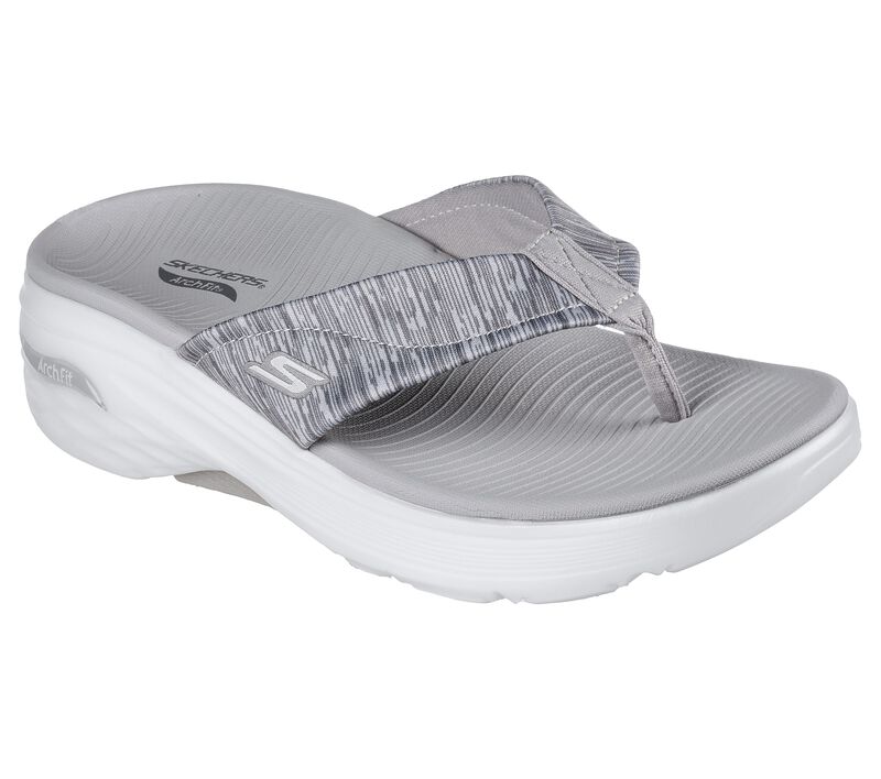 Dámské Sandály Skechers Max Cushioning Arch Fit - Prime Šedé | CZ.140502GRY