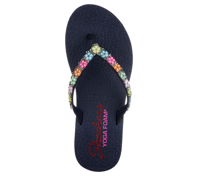 Dámské Sandály Skechers Meditation - Daisy Delight Tmavě Blankyt | CZ.31559NVY