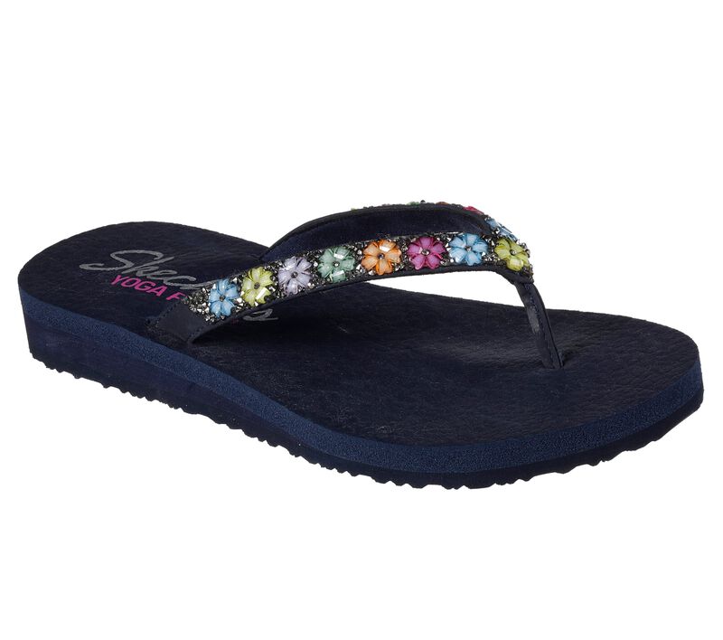 Dámské Sandály Skechers Meditation - Daisy Delight Tmavě Blankyt | CZ.31559NVY