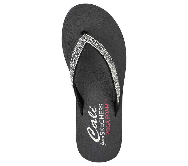 Dámské Sandály Skechers Meditation - Geo-Princess Černé | CZ.119285BLK