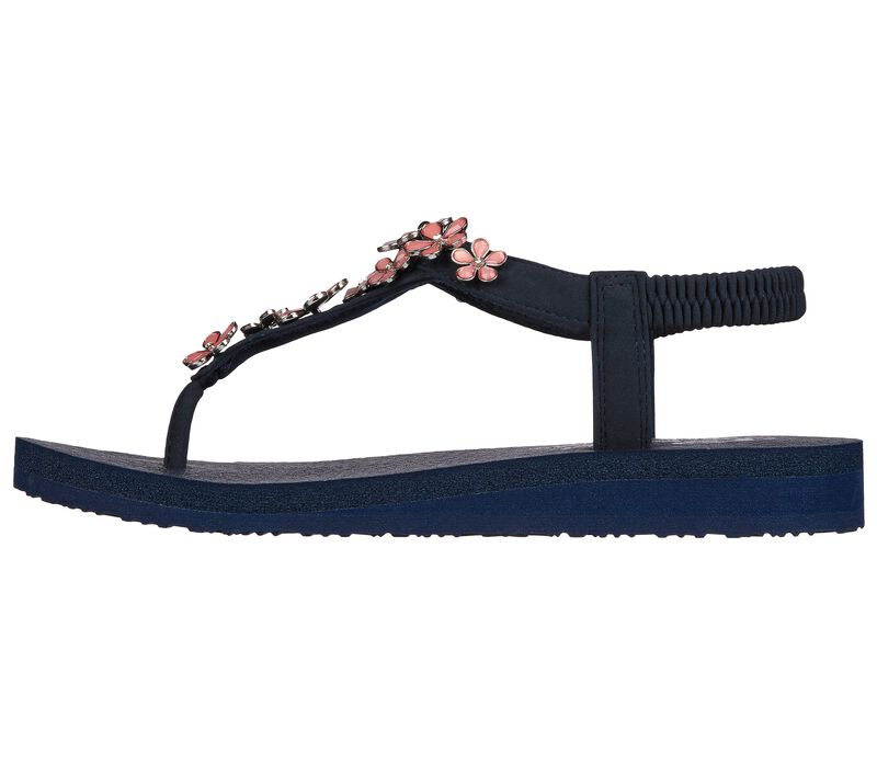 Dámské Sandály Skechers Meditation - Glass Daisy Tmavě Blankyt Růžové | CZ.32922NVPK