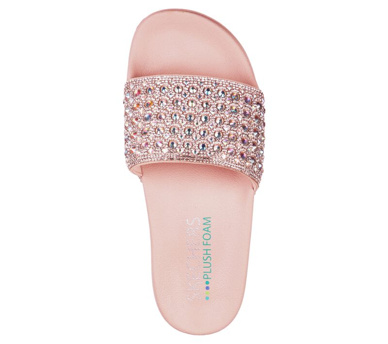 Dámské Sandály Skechers Pop Ups - Femme Glam Růžové | CZ.119054BLSH