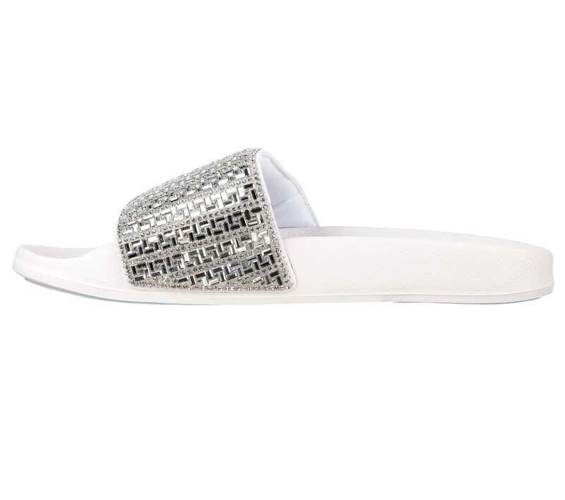 Dámské Sandály Skechers Pop Ups - New Spark Bílé | CZ.119320WHT