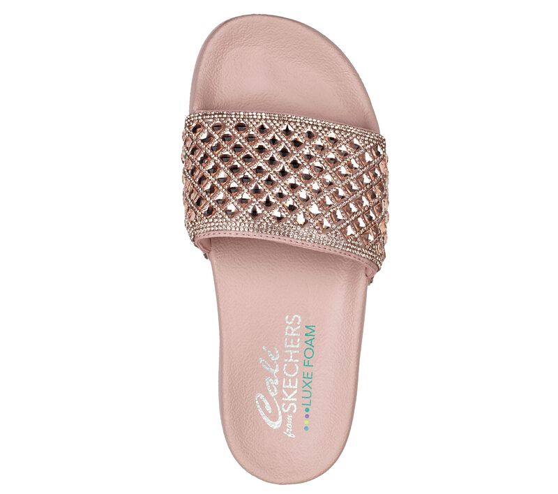 Dámské Sandály Skechers Pop Ups - Pantofle By Růžové | CZ.119319PNK