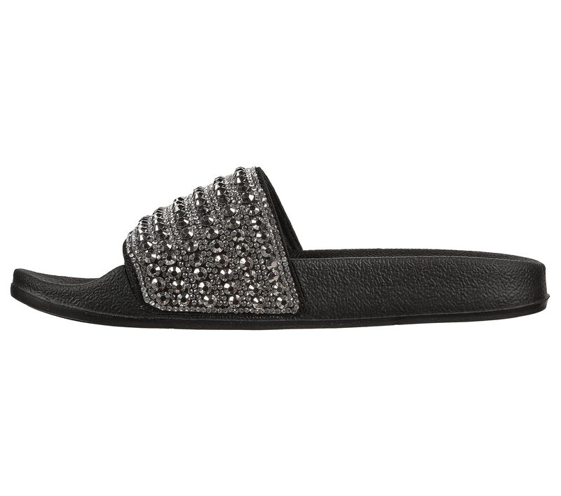 Dámské Sandály Skechers Pop Ups - Rocker Glam Černé | CZ.119193BLK