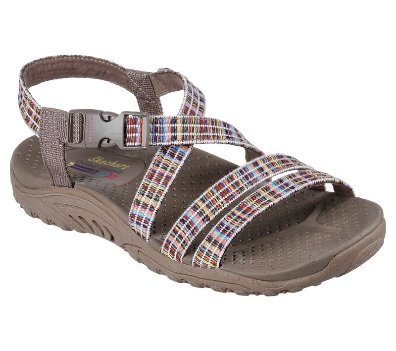 Dámské Sandály Skechers Reggae - Bold Ambition Šedé Hnědé Viacfarebný | CZ.163343TPMT