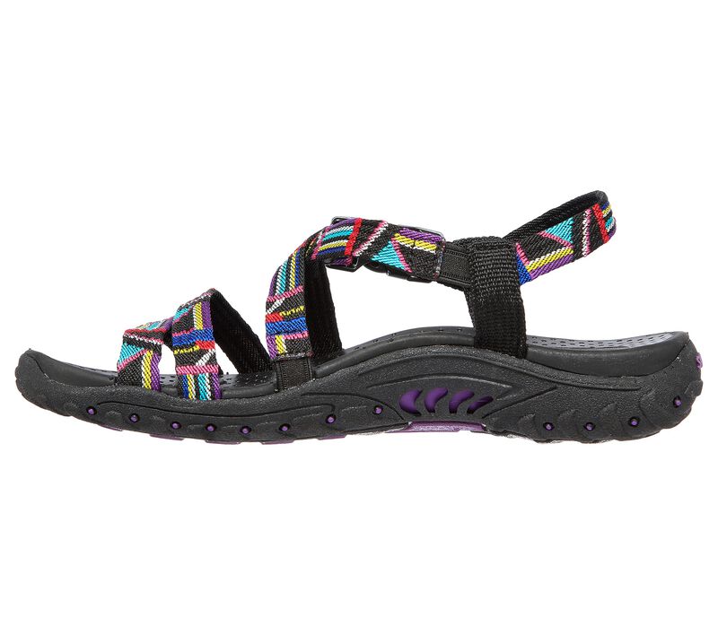 Dámské Sandály Skechers Reggae - Native Vibez Černé Viacfarebný | CZ.163287BKMT