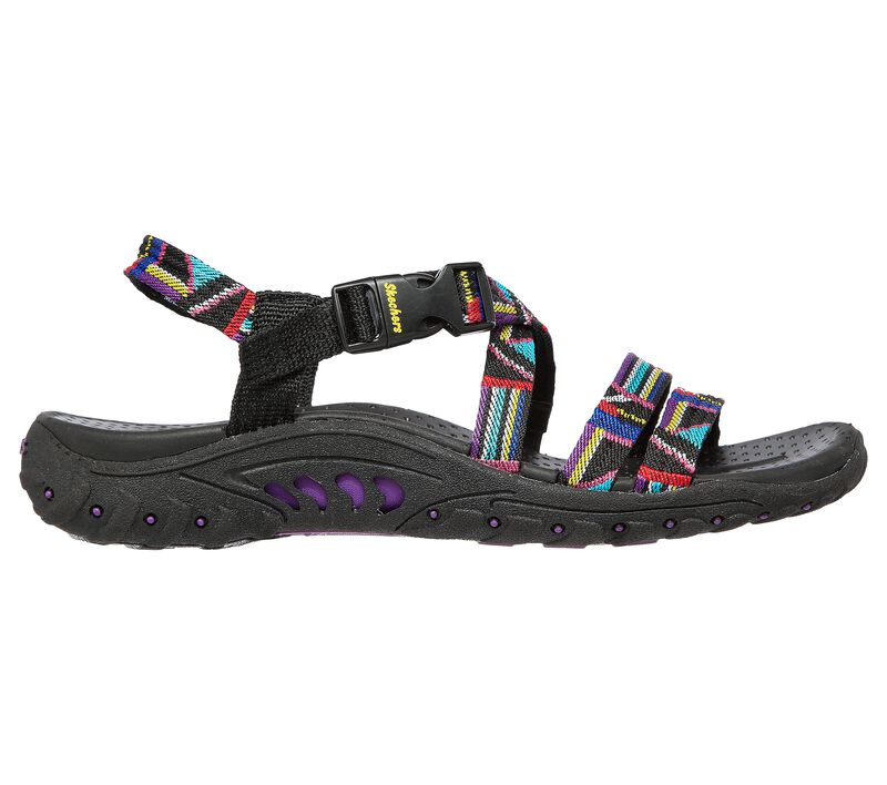 Dámské Sandály Skechers Reggae - Native Vibez Černé Viacfarebný | CZ.163287BKMT