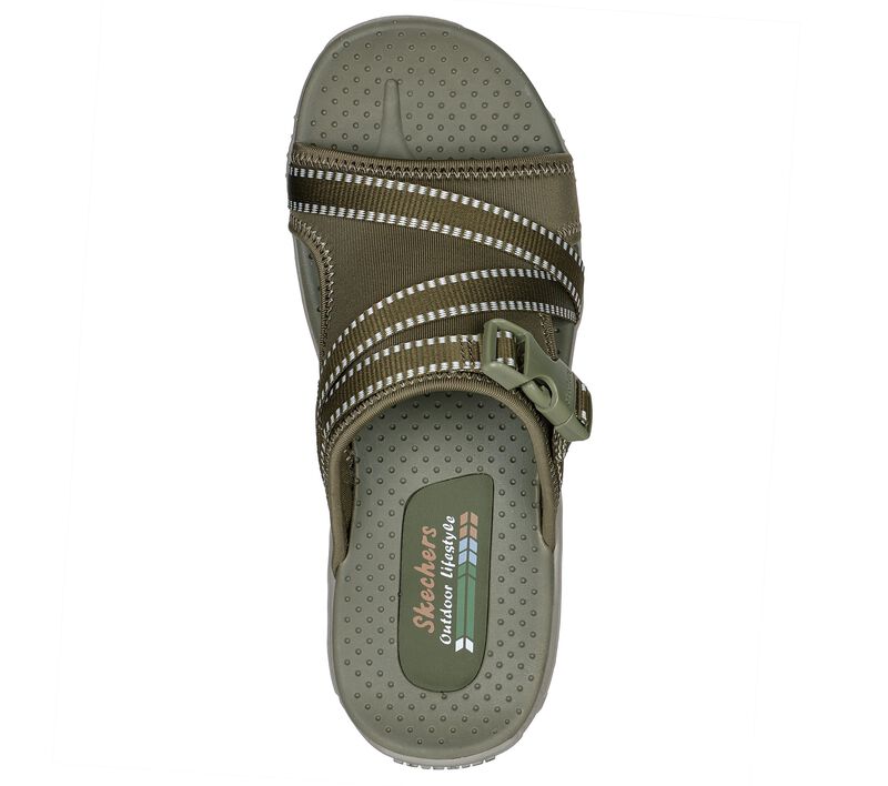 Dámské Sandály Skechers Reggae - Perfect Planning Olivy Zelené | CZ.163290OLV