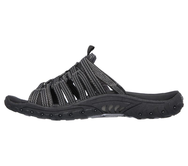 Dámské Sandály Skechers Reggae - Repetition Černé | CZ.40873BLK