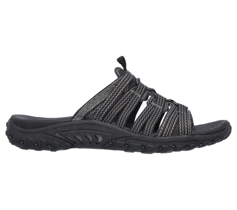 Dámské Sandály Skechers Reggae - Repetition Černé | CZ.40873BLK