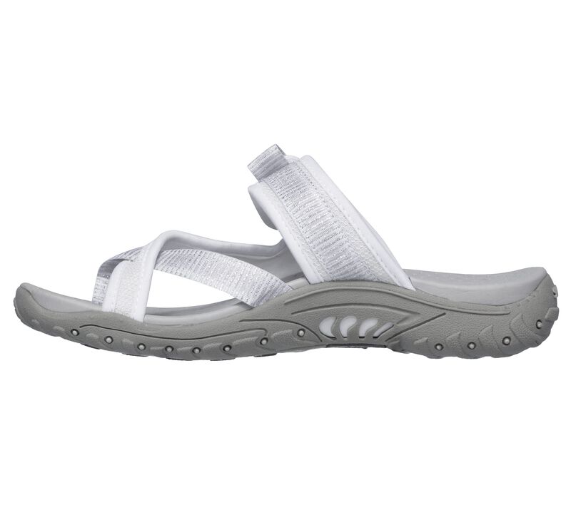 Dámské Sandály Skechers Reggae - Seize The Day Bílé | CZ.41112WHT