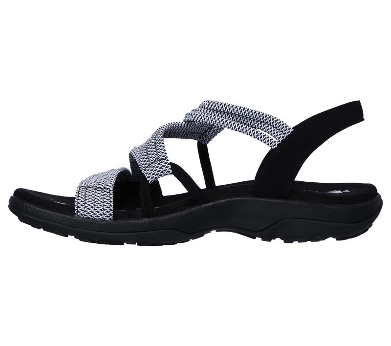 Dámské Sandály Skechers Reggae Slim - Skech Appeal Černé Bílé | CZ.41180BKW