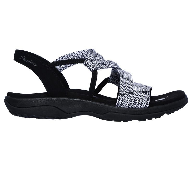 Dámské Sandály Skechers Reggae Slim - Skech Appeal Černé Bílé | CZ.41180BKW