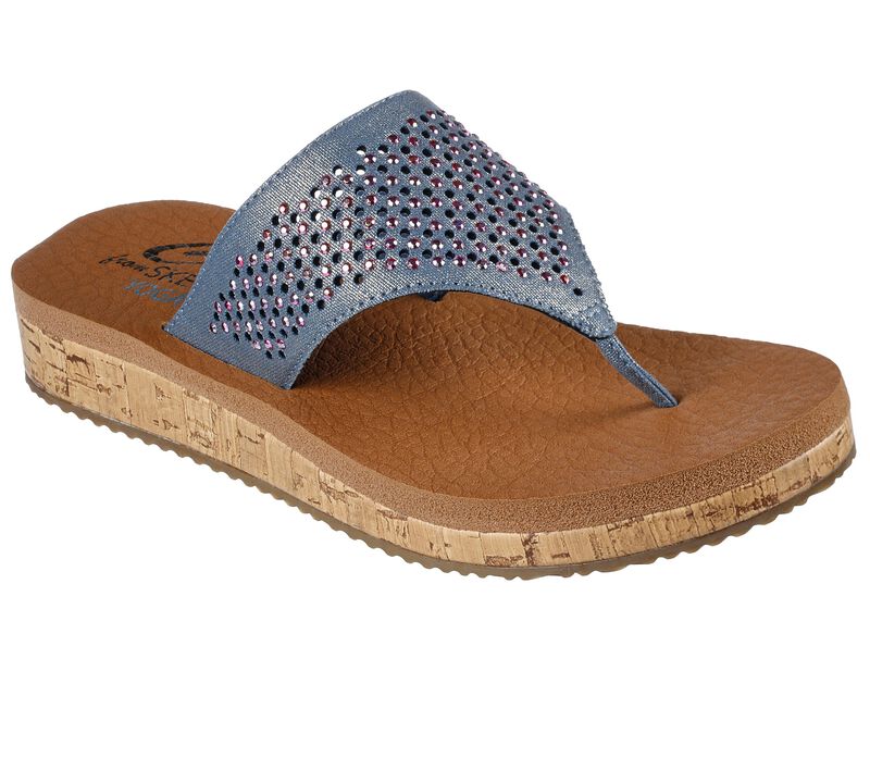 Dámské Sandály Skechers Sandcomber - Coastal Move Tmavě Blankyt | CZ.119324NVY