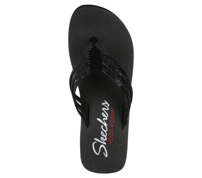 Dámské Sandály Skechers Vinyasa - Sugar Pie Černé | CZ.31617BBK