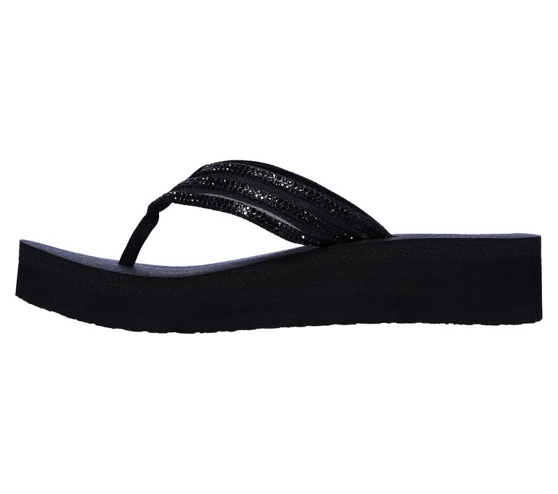 Dámské Sandály Skechers Vinyasa - Sugar Pie Černé | CZ.31617BBK