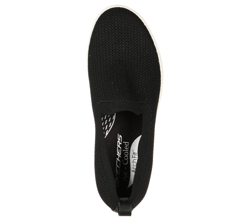 Dámské Slip On Skechers Arch Fit Cup - Homesick Černé | CZ.158272BLK