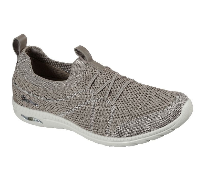 Dámské Slip On Skechers Arch Fit Flex Šedé Hnědé | CZ.100285TPE