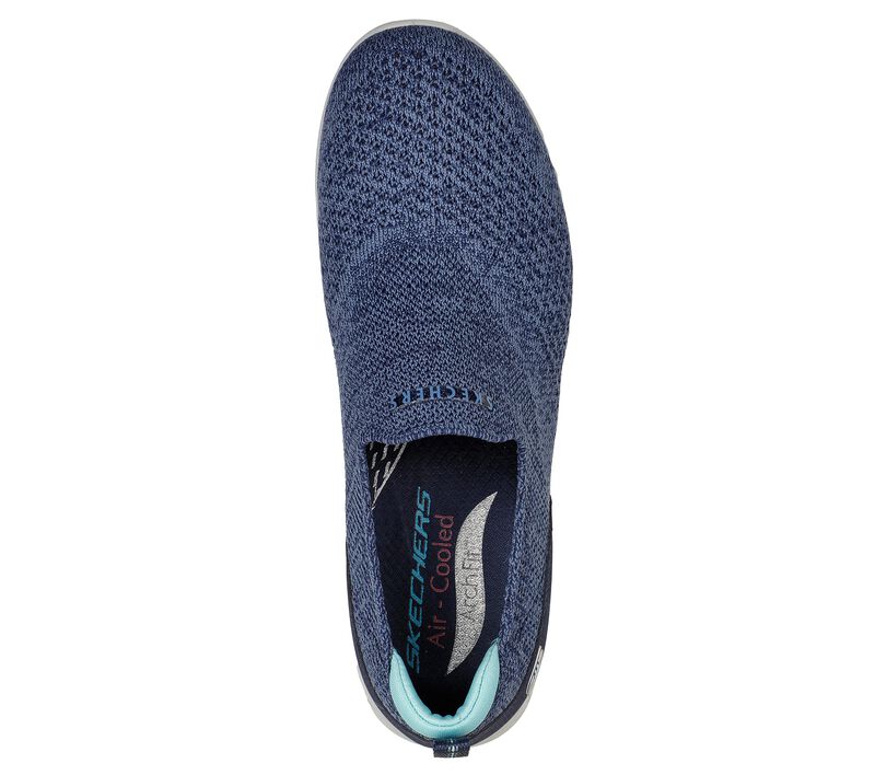 Dámské Slip On Skechers Arch Fit Refine - Don't Go Tmavě Blankyt Blankyt | CZ.104164NVBL