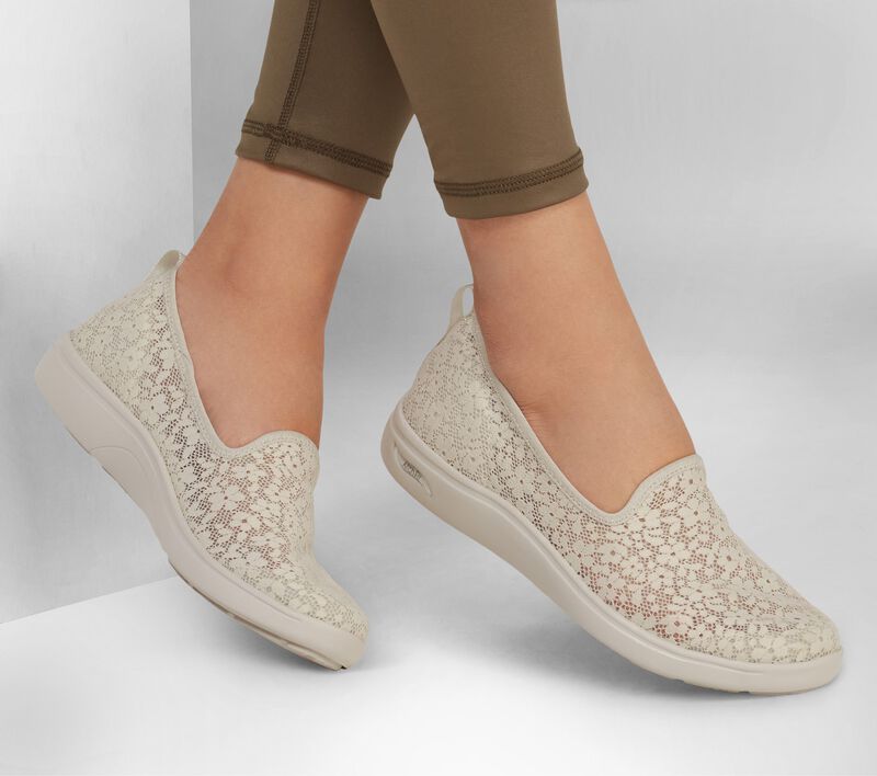 Dámské Slip On Skechers Arch Fit Uplift - Romantic Béžový | CZ.136561NAT