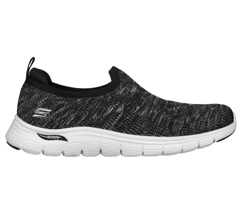 Dámské Slip On Skechers Arch Fit Vista - Inspiration Černé Růžové | CZ.104371BKPK