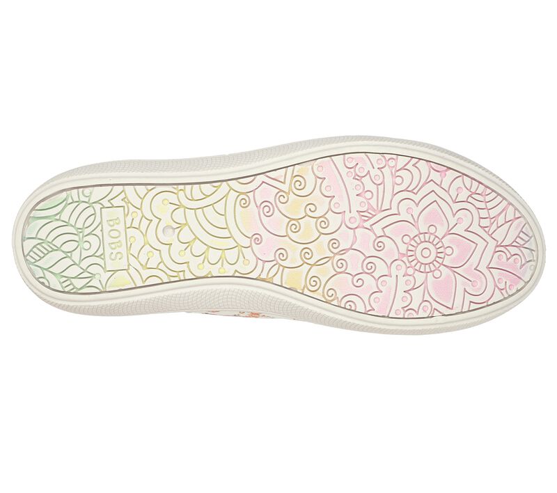 Dámské Slip On Skechers BOBS B Cute - Floral Kiss Bílé Viacfarebný | CZ.113849WMLT