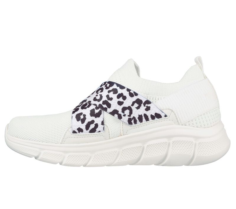 Dámské Slip On Skechers BOBS B Flex - Kitty Kickstart Bílé | CZ.117330OFWT