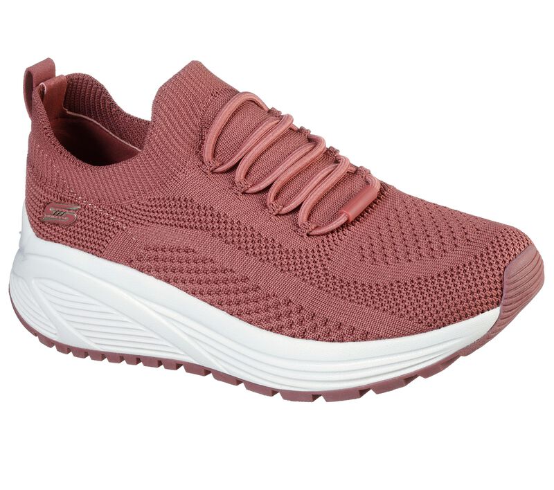 Dámské Slip On Skechers BOBS Sportovní Sparrow 2.0 - Allegiance Crew Růžové | CZ.117027ROS