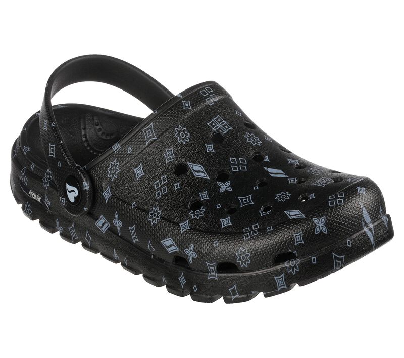 Dámské Slip On Skechers Foamies: Arch Fit Footsteps - Main Girl Černé Bílé | CZ.111368BKW