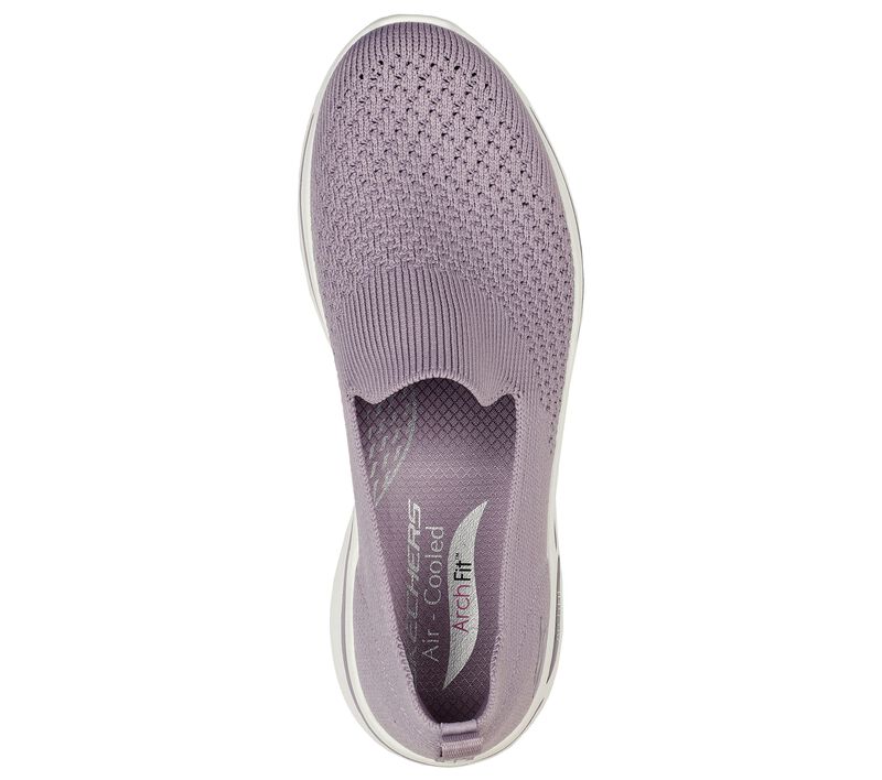 Dámské Slip On Skechers GO WALK Arch Fit - Delora Fialové | CZ.124418MVE