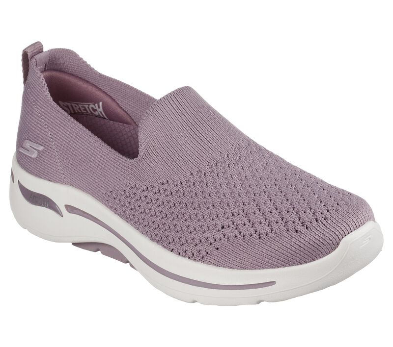 Dámské Slip On Skechers GO WALK Arch Fit - Delora Fialové | CZ.124418MVE